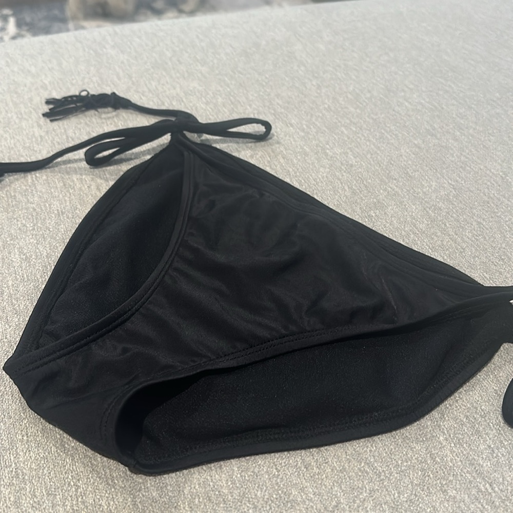 Xhilaration Black Bikini Bottom Tassels Size Medium